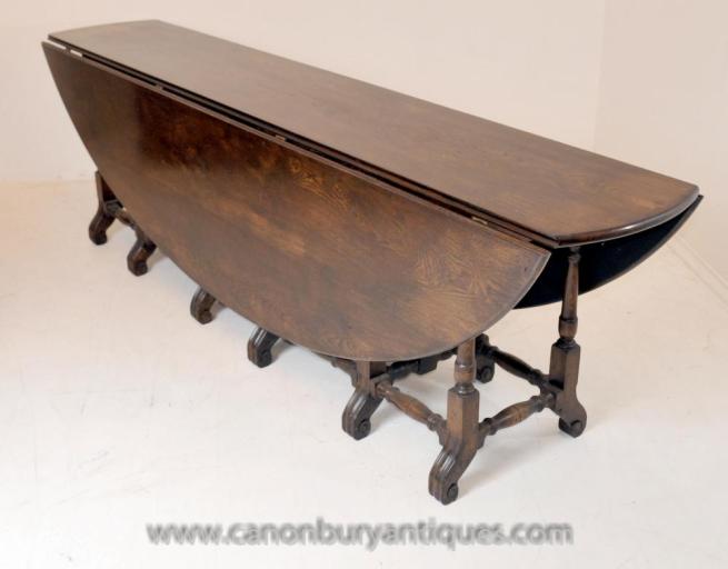 Large Victorian Oak Wakes Oval Table Extending Refectory