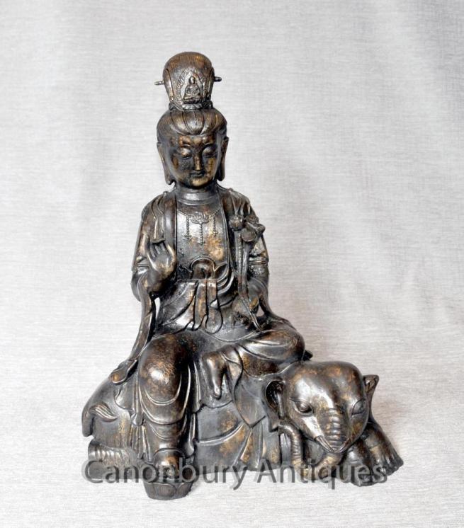 Bronze Nepalese Buddha Elephant Statue Buddhist Buddhism Art