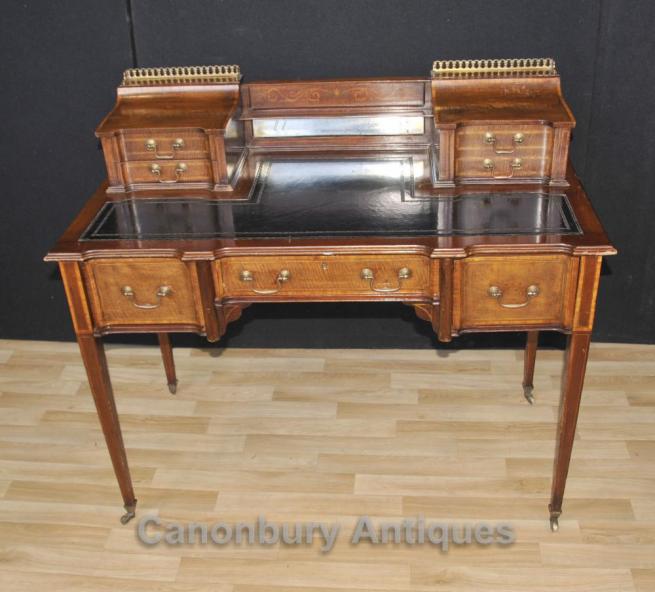 Antique Edwardian Carlton House Desk Writing Table 1910