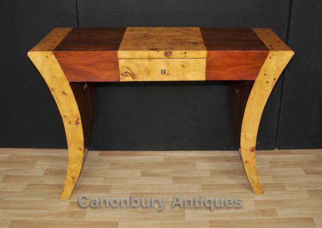 Art Deco Console Table Walnut Rosewood 1920s Tables