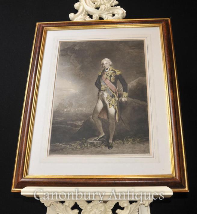 Early Print Admiral Horatio Lord Nelson British Royal Navy