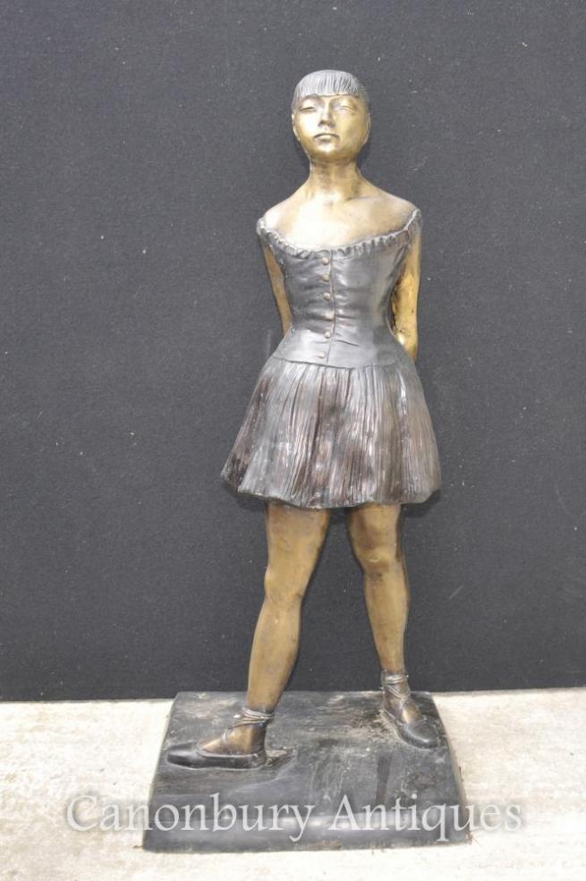 French Bronze Ballet Dancer Statue Degas Ballerina Sculpture