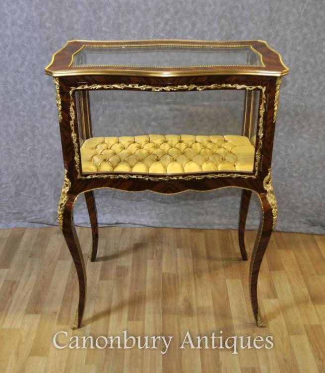 French Empire Display Cabinet Jewellery Case Bijouterie