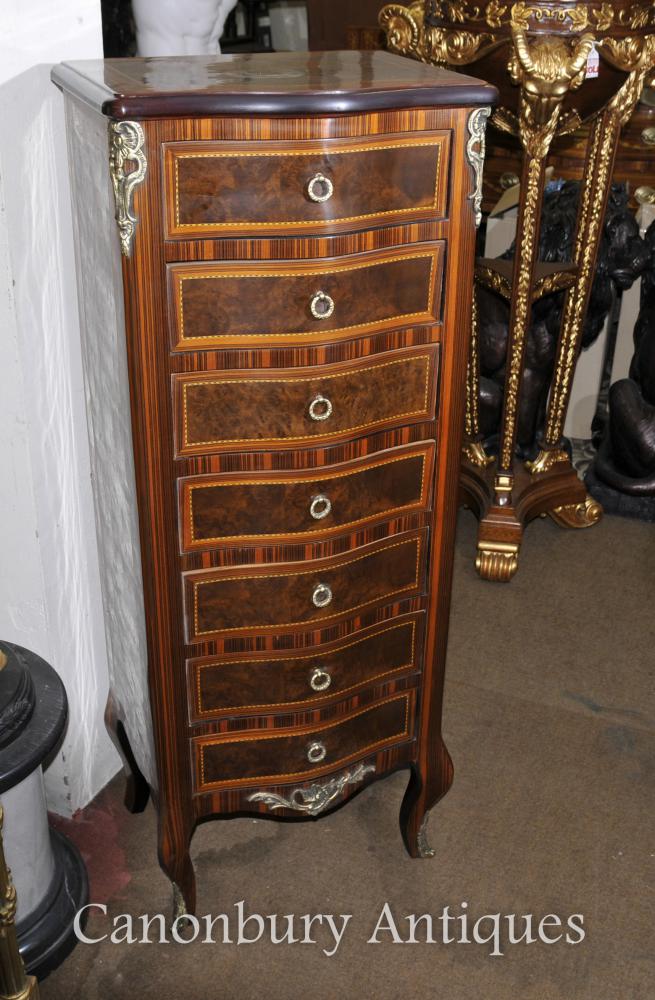 Louis XVI Tall Boy Chest of Drawers Kingwood Furniture