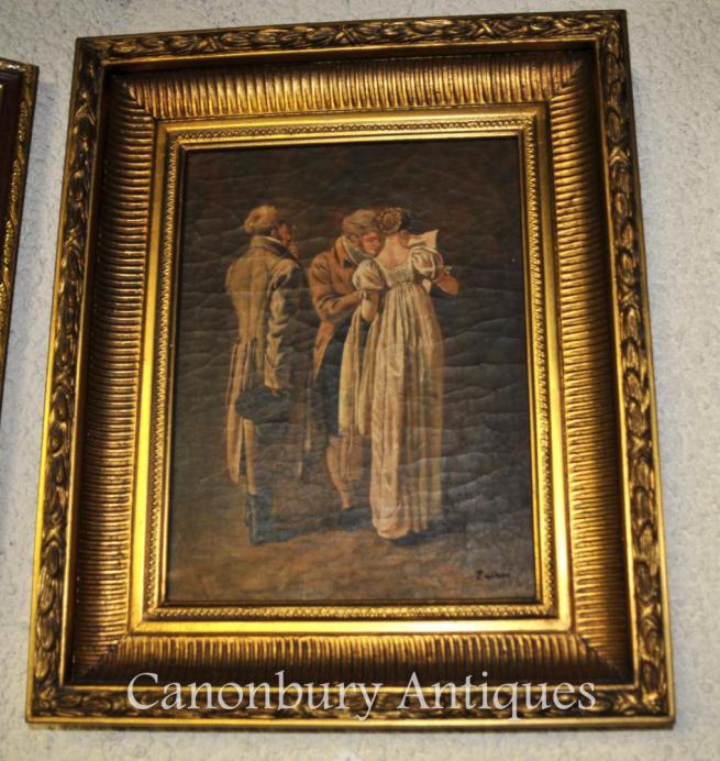 Victorian Oil Painting Architects Portrait Signed Wilson