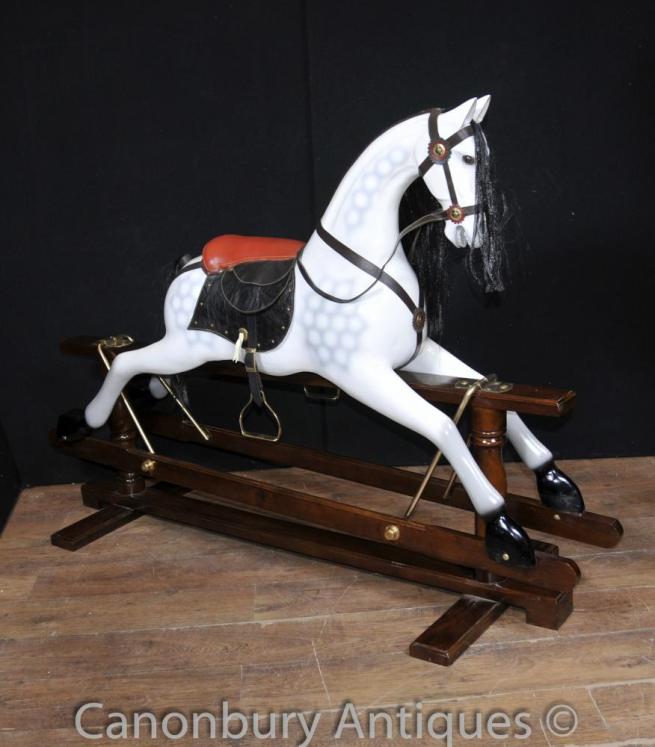 Dappled Grey Rocking Horse Childrens Toy Horses