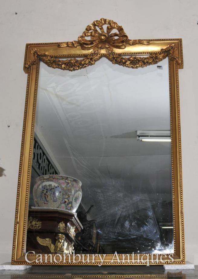 English Adams Gilt Pier Mirror Regency Classical Mirrors
