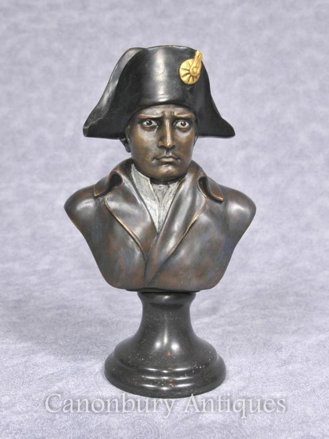 French Bronze Bust Emperor Napoleon I Bonaparte Military