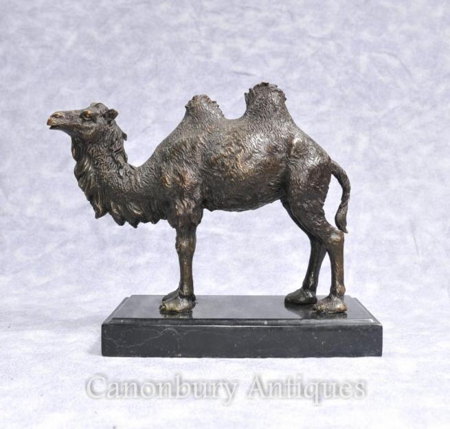 French Bronze Camel Statue Saharan Camels Animals