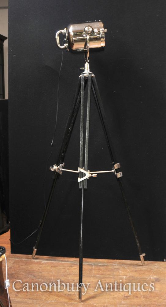 Tall Tripod Base Floor Lamp Chrome Architectural Lighting