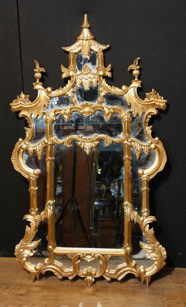 Chinese Chippendale Giltwood Mirror English Interiors