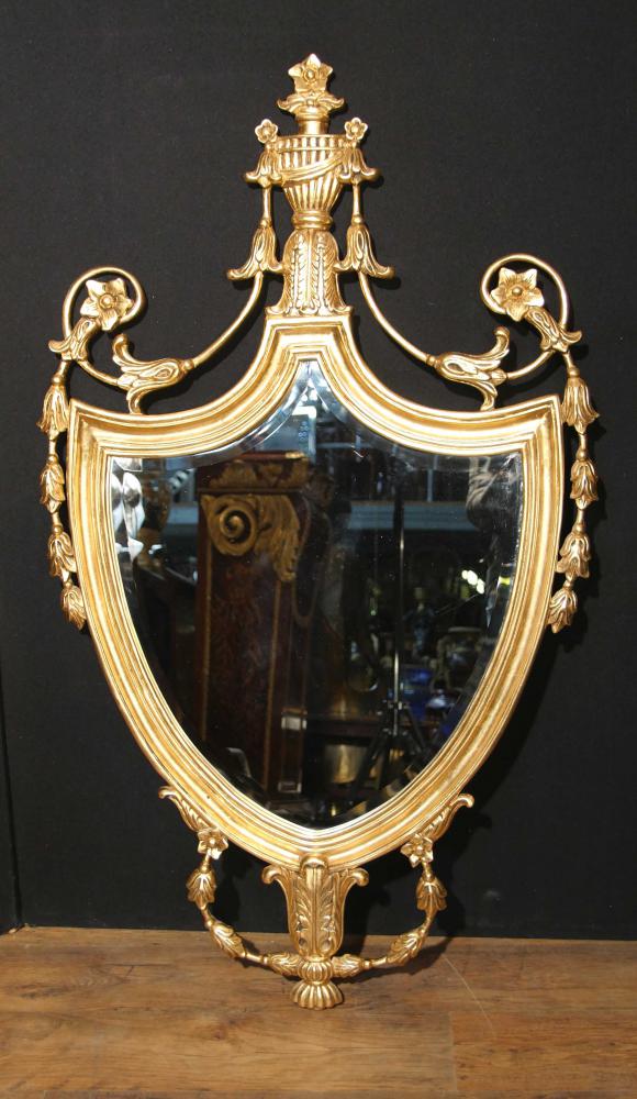 English Adams Gilt Pier Mirror Glass Regency Mirrors