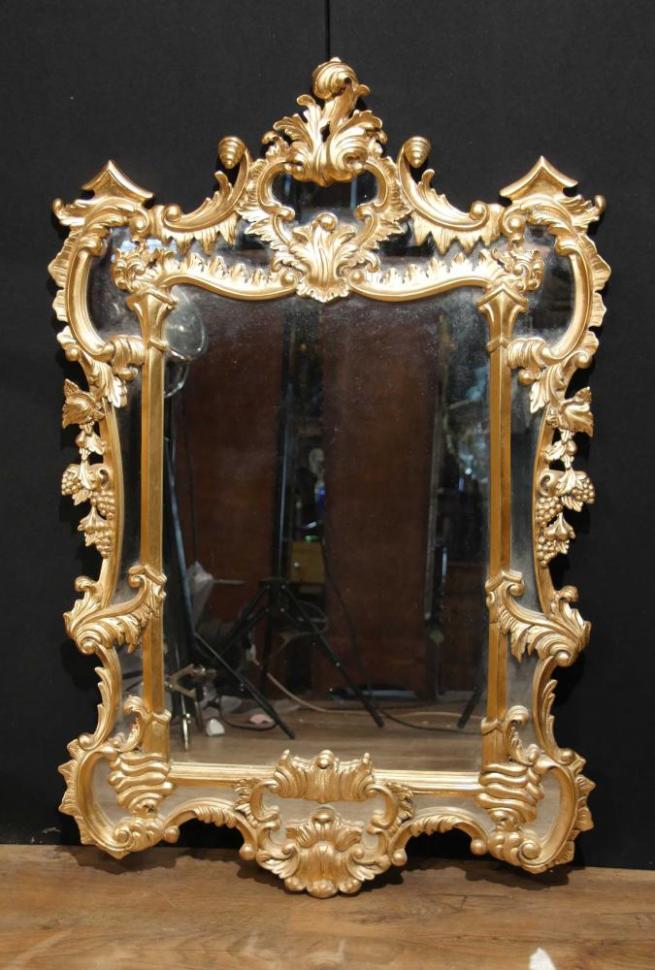 English Giltwood Chippendale Pier Mirror Rococo Mirrors