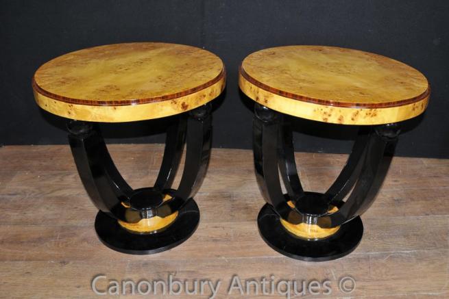 Art Deco Cocktail Tables Side Tables Walnut Interiors