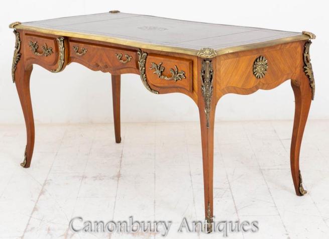 Antique French Empire Bureau Plat Writing Desk