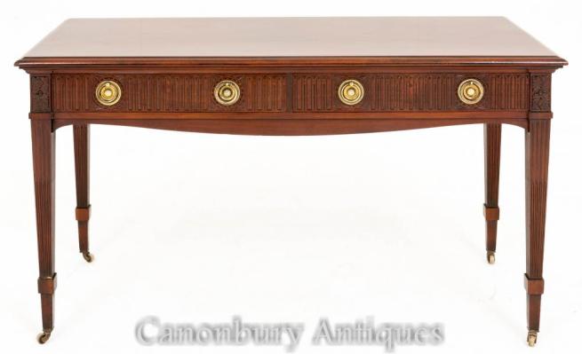 Antique Victorian Side Console Table Mahogany 1880