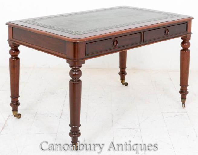 Antique Victorian Writing Table Desk 1860