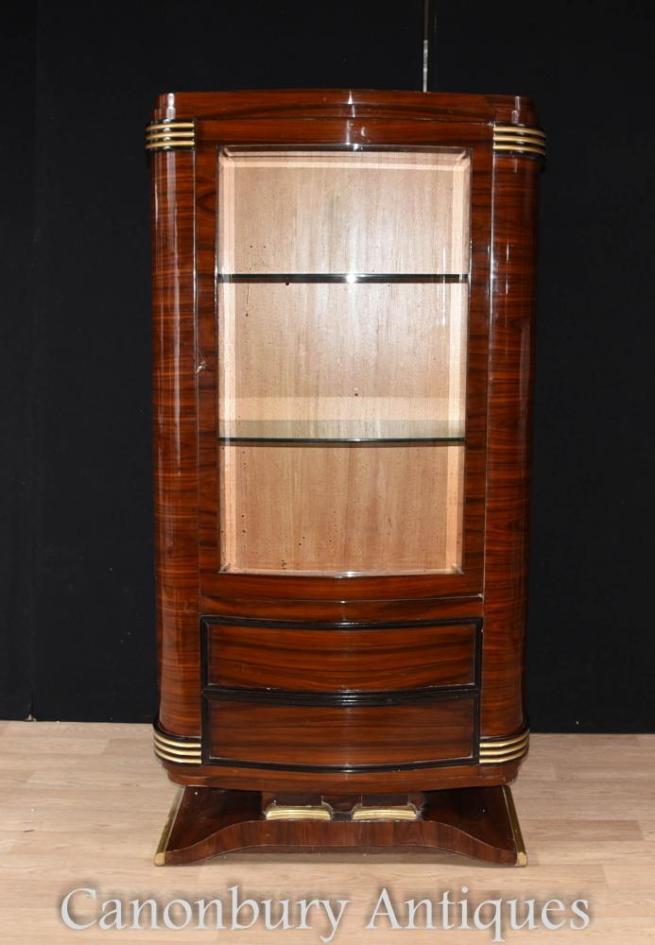 Art Deco Display Cabinet Rosewoood Furniture