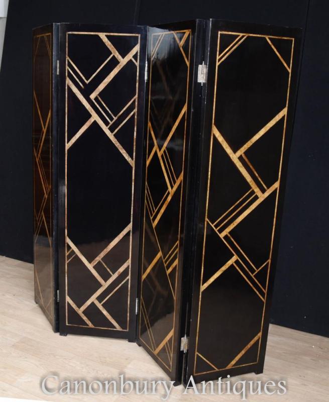 Art Deco Screen Room Divider Lacquer
