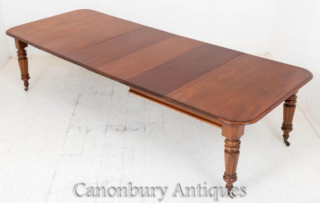 Early Victorian Extending Dining Table Mahogany Furniture