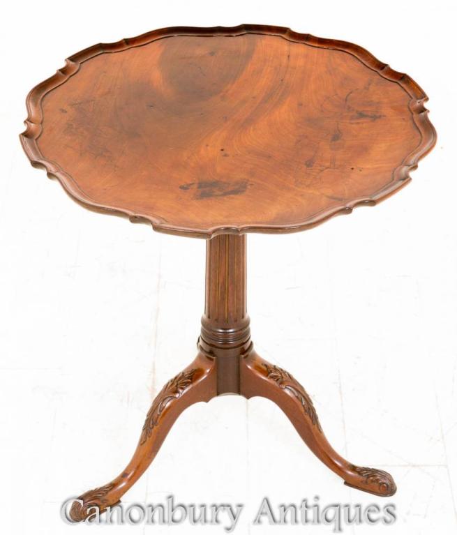 Georgian Wine Table Walnut Side Tables Circa 1800