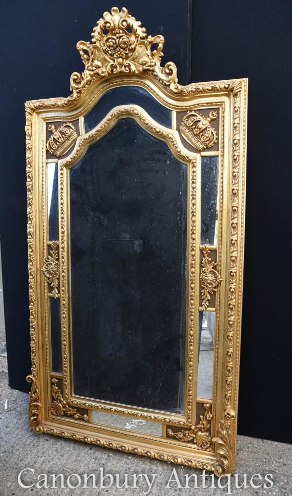 Large English George II Gilt Pier Mirror
