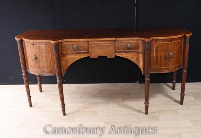 Large Gillows Mahogany Sideboard Buffet Sideboard Circa 1780