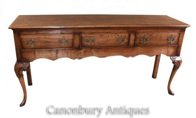 Oak English Farmhouse Dresser Base Sideboard Buffet