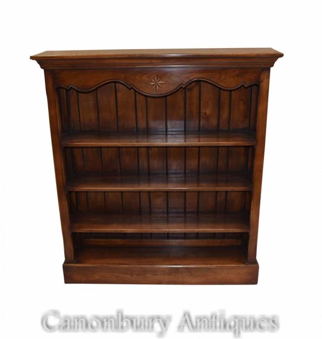Oak Open Bookcase Farmhouse Bookcases