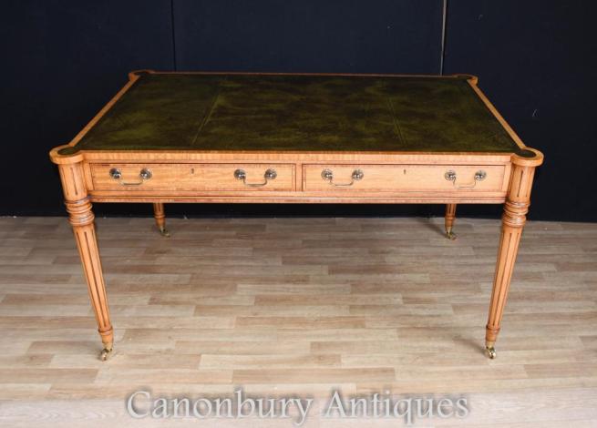 Regency Gillows Writing Table Desk Leather Top Bureau