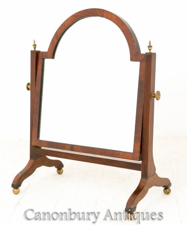 Regency Mahogany Toilet Mirror Cheval