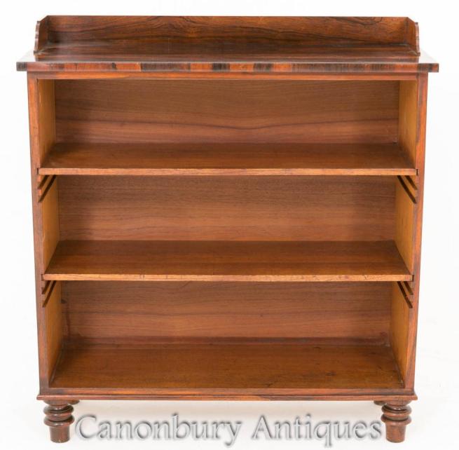 Regency Open Front Bookcase in Rosewoood