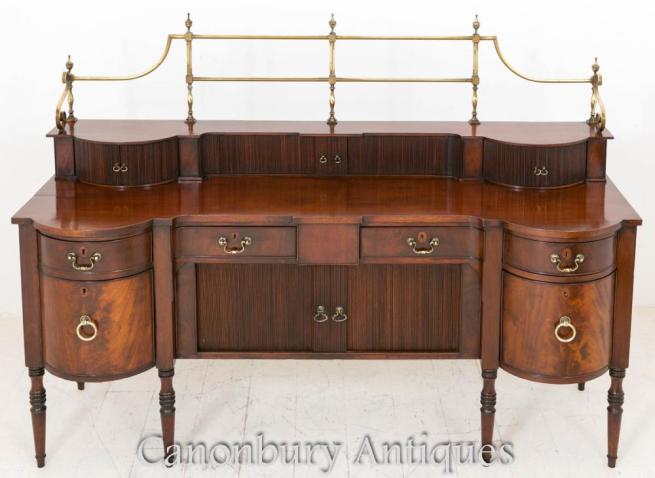 Scottish Regency Mahogany Sideboard Buffet Server