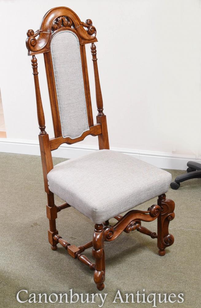 Set 6 Oak Stuart Kitchen Dining Chairs Farmhouse