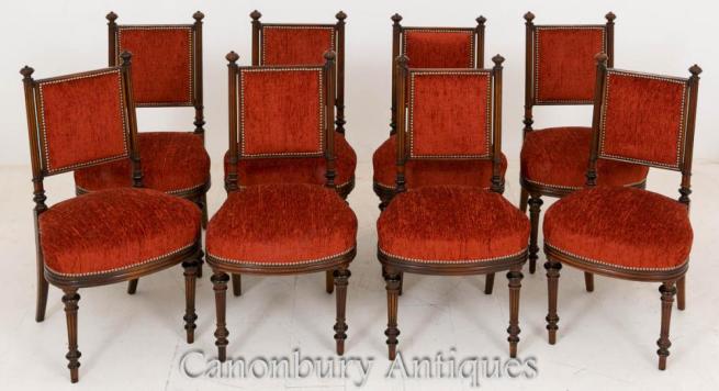 Set 8 William IV Mahogany Dining Chairs 1800