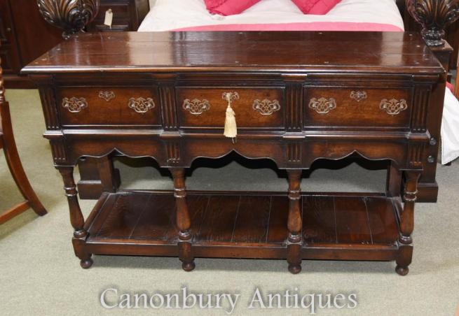 Shropshire Oak Dresser Base English Farmhouse Sideboard Buffet