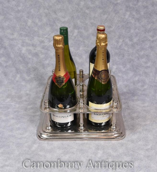 Victorian Silver Plate Wine Champagne Stand Holder