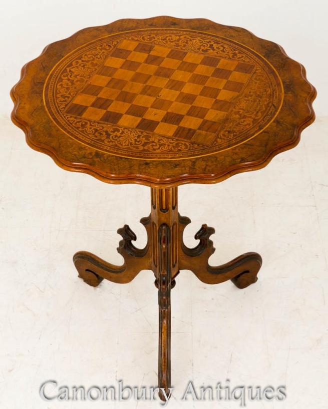 Victorian Walnut Occasional Side Table 1860