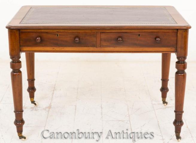 Victorian Writing Table Desk Mahogany Tables Bureau