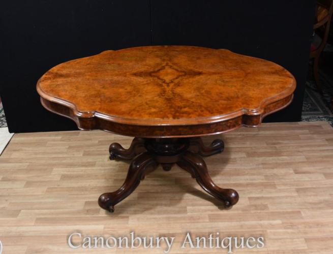 Walnut Victorian Centre Table Loo Tables
