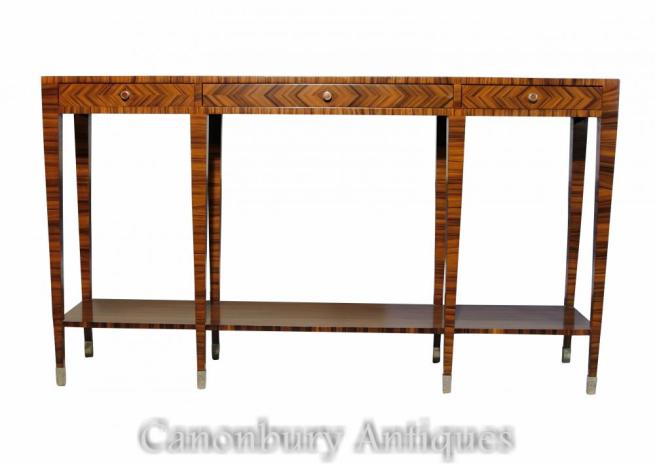 Art Deco Console Table Rosewood Hall Tables