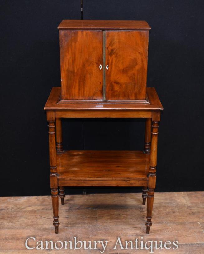 Victorian Coin Specimen Collectors Cabinet Antique Architectural 1850