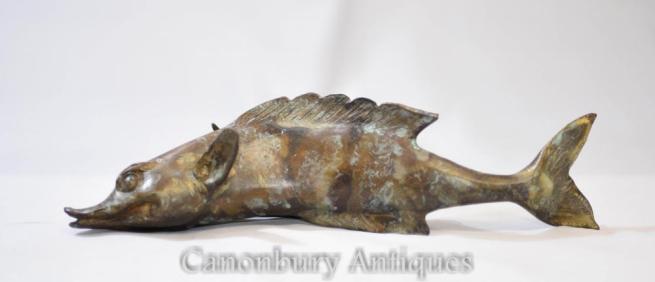 Chinese Bronze Fish Casting