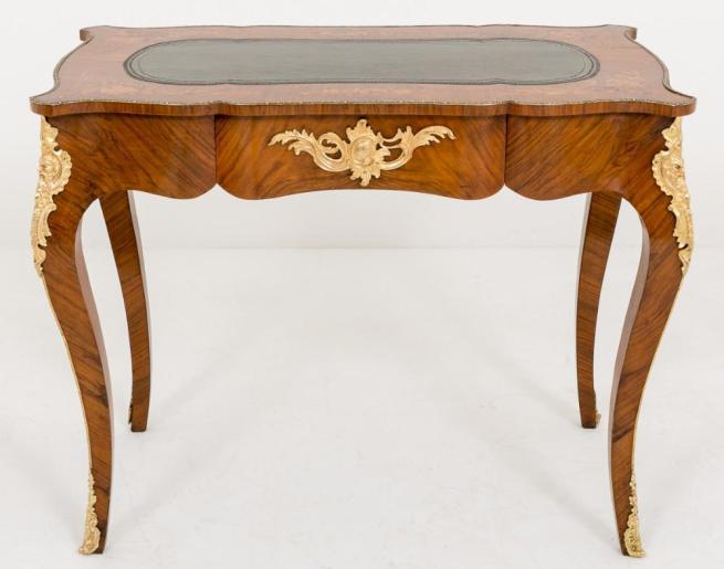 French Empire Bureau Plat Desk Circa 1860