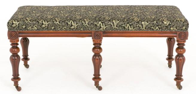 Victorian Duet Piano Stool Seat Circa 1860