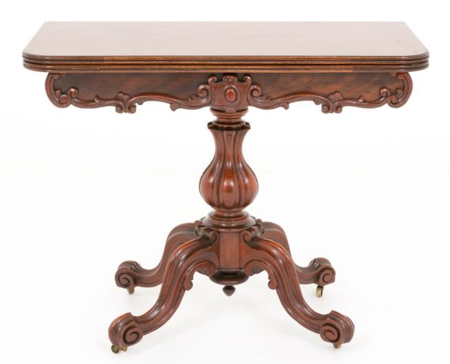 Victorian Mahogany Card Table - Games Tables 1860