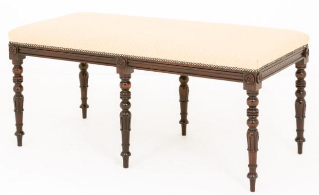 William IV Piano Stool in Mahogany Duet Stools