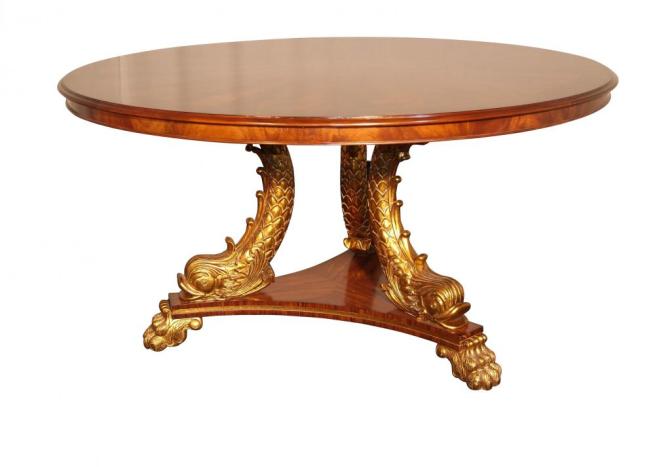 Regency Centre Table Gilt Serpent Leg Dining Furniture