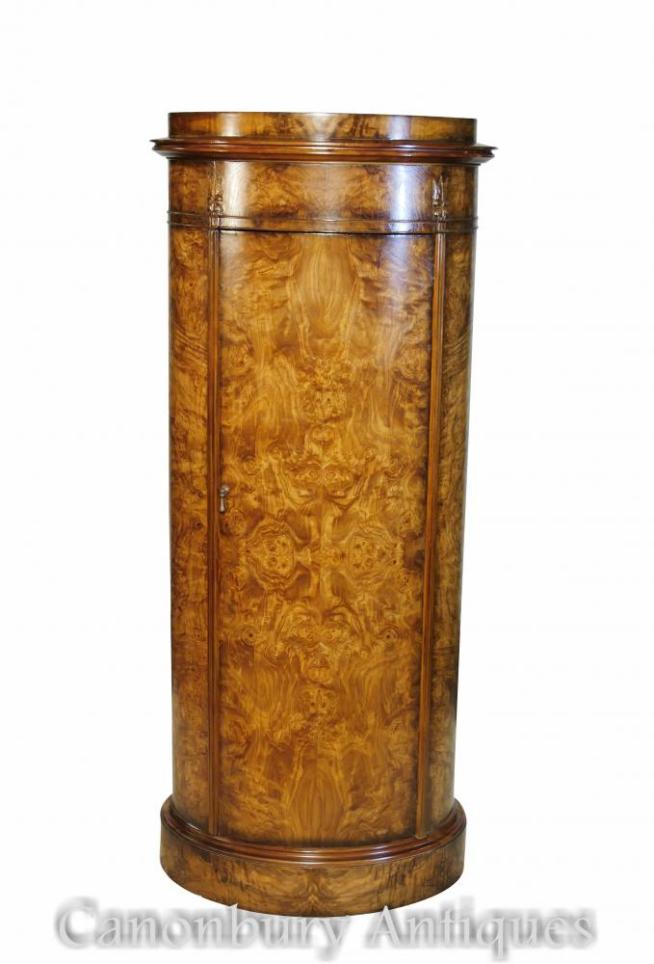 Regency Oval Cabinet Tall Boy in Ash Wood