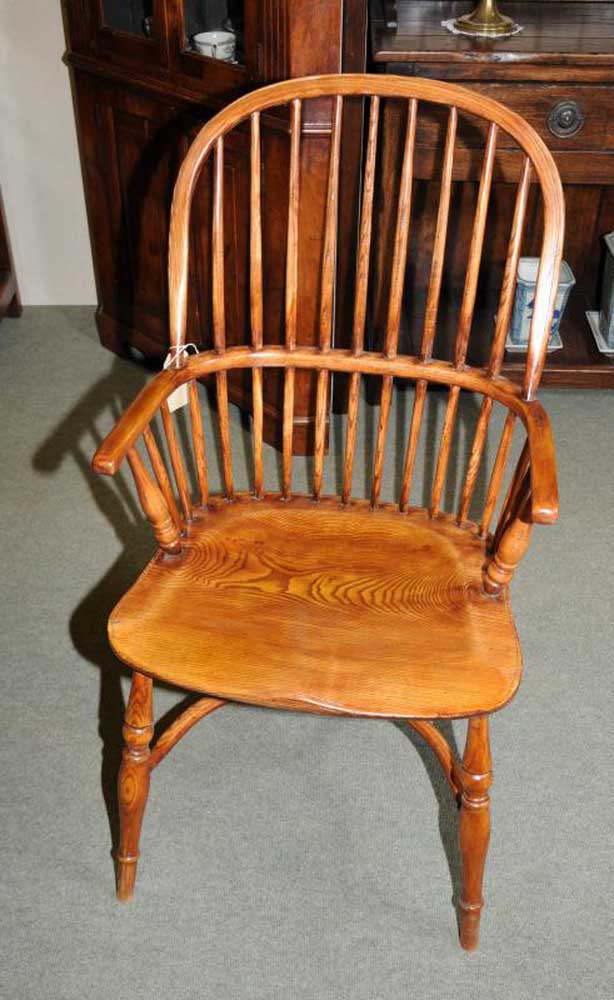 6 Windsor Bow Back Kitchen Dining Chairs Windsors